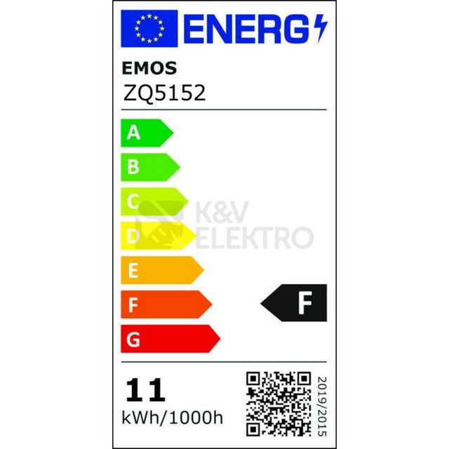 Obrázek produktu LED žárovka E27 EMOS Classic A60 10,7W (75W) studená bílá (6500K) ZQ5152 4