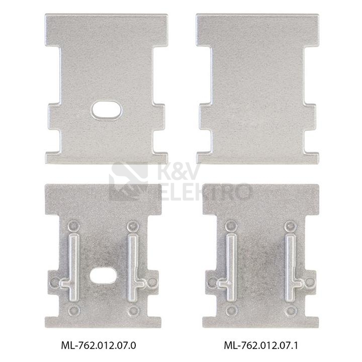 Obrázek produktu Nášlapný hliníkový profil McLED BK 21x26mm s mléčným difuzorem 2m ML-761.012.07.2 5