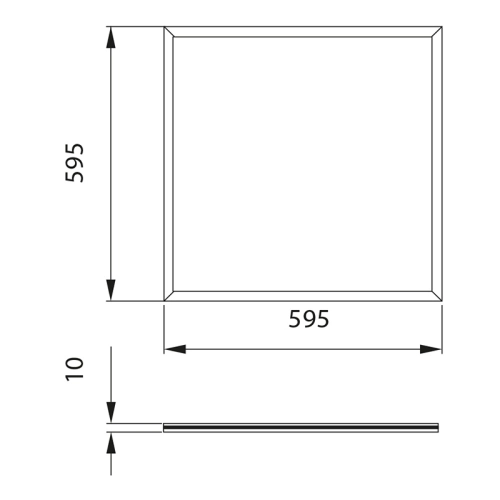 LED panel McLED Office 6060 UGR<19 40W 4000K neutrální bílá bez driveru ML-413.504.32.8 (obrázek 5)