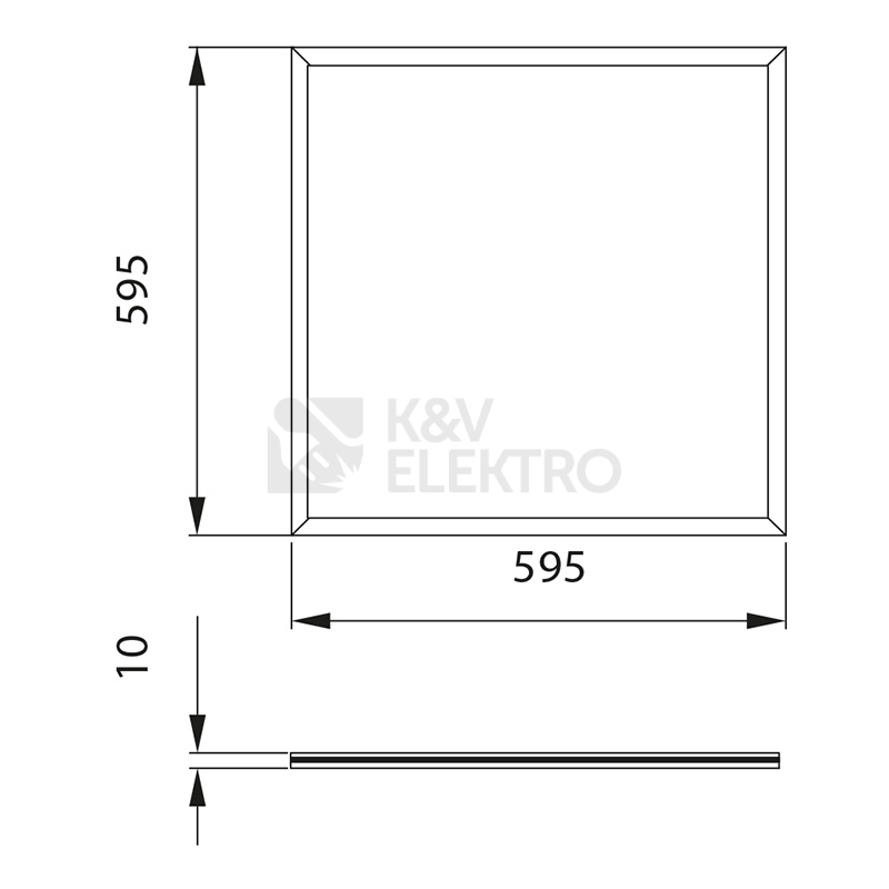 Obrázek produktu LED panel McLED Office 6060 UGR<19 40W 4000K neutrální bílá bez driveru ML-413.504.32.8 8