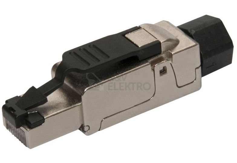 Obrázek produktu Konektor průmyslový univerzální RJ45 CAT6A STP samořezný Solarix SXRJ45-6A-STP-BK-SA 0