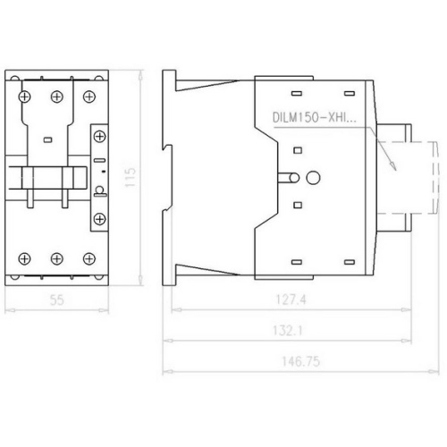 Stykač DILM65-EA 65A/30kW AC-3 85A AC-1 230V EATON DILM65-EA(230V50HZ,240V60HZ) 190013 (obrázek 4)