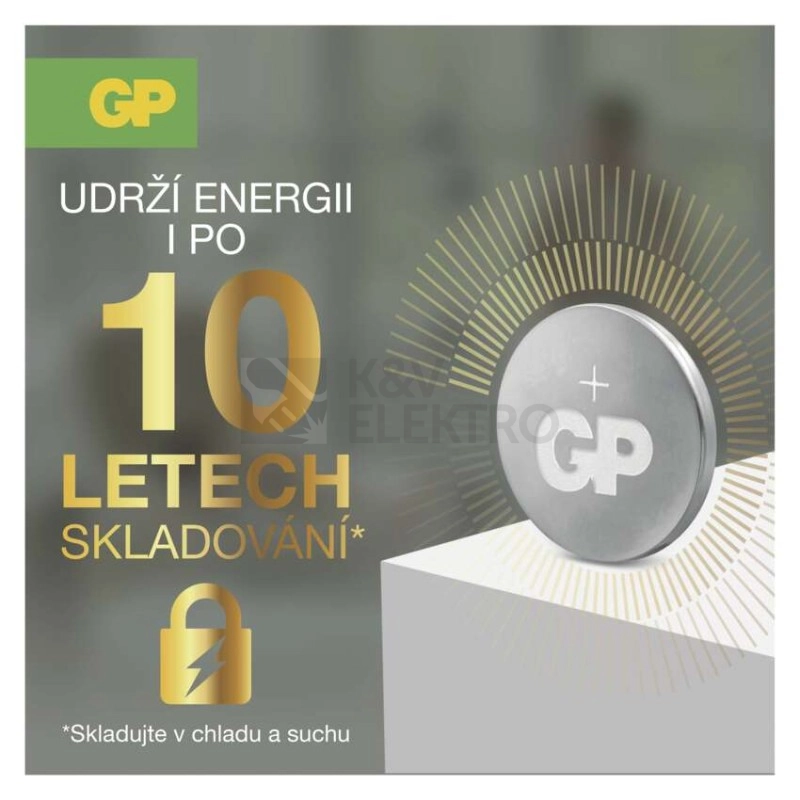 Obrázek produktu Knoflíková baterie GP CR1616 lithiová 1ks 1042161611 blistr 2