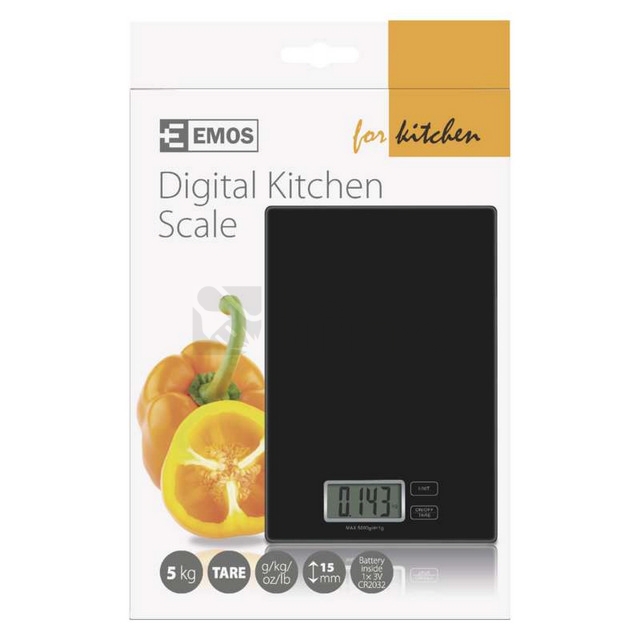 Obrázek produktu  Digitální kuchyňská váha EMOS TY3101B černá EV014B 3