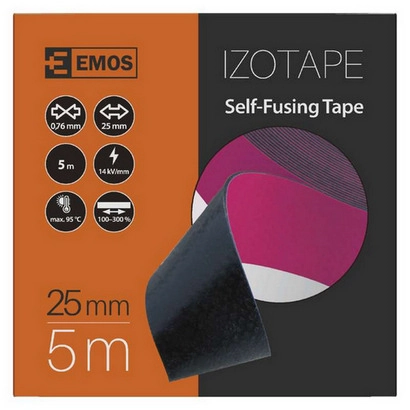 Izolační lepící páska samovulkanizační 25mm/5m černá EMOS F52502 (obrázek 4)