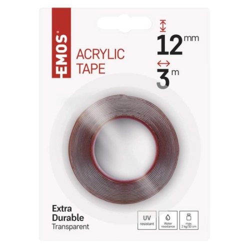 Akrylová páska 12mm/3m čirá EMOS F6060 (obrázek 5)