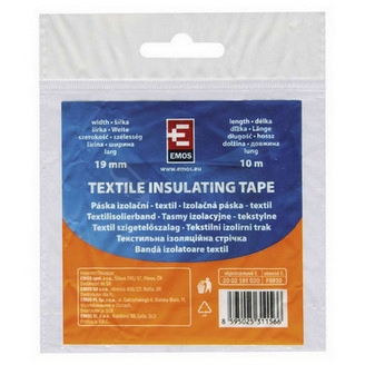 Obrázek produktu  Izolační lepící páska textilní 19mm / 10m černá EMOS F6910 2