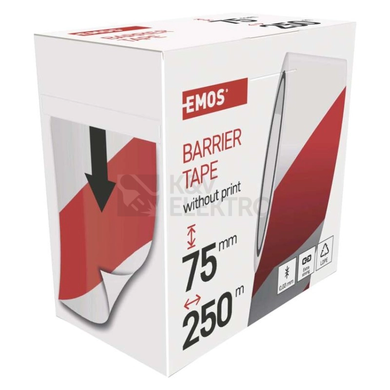 Obrázek produktu Vytyčovací páska 75mm / 250m EMOS F87525 8