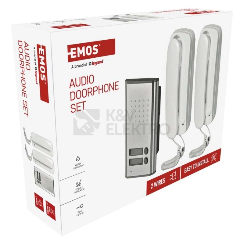 Obrázek produktu Sada audiovrátného EMOS H1086 2 účastníci 3