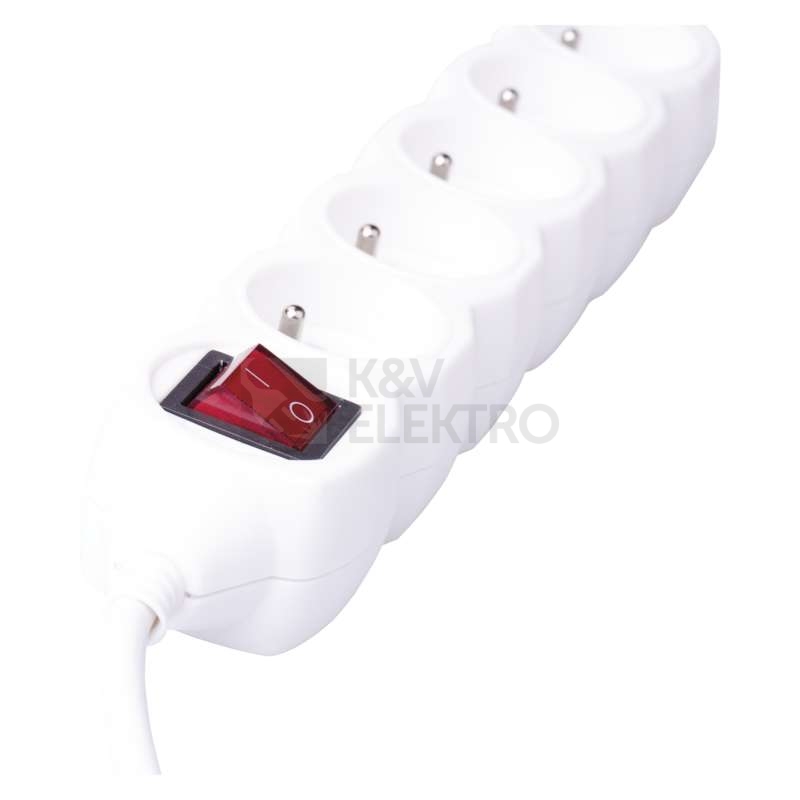 Obrázek produktu Prodlužovací kabel s vypínačem 5zásuvek 3m EMOS P1513R 3