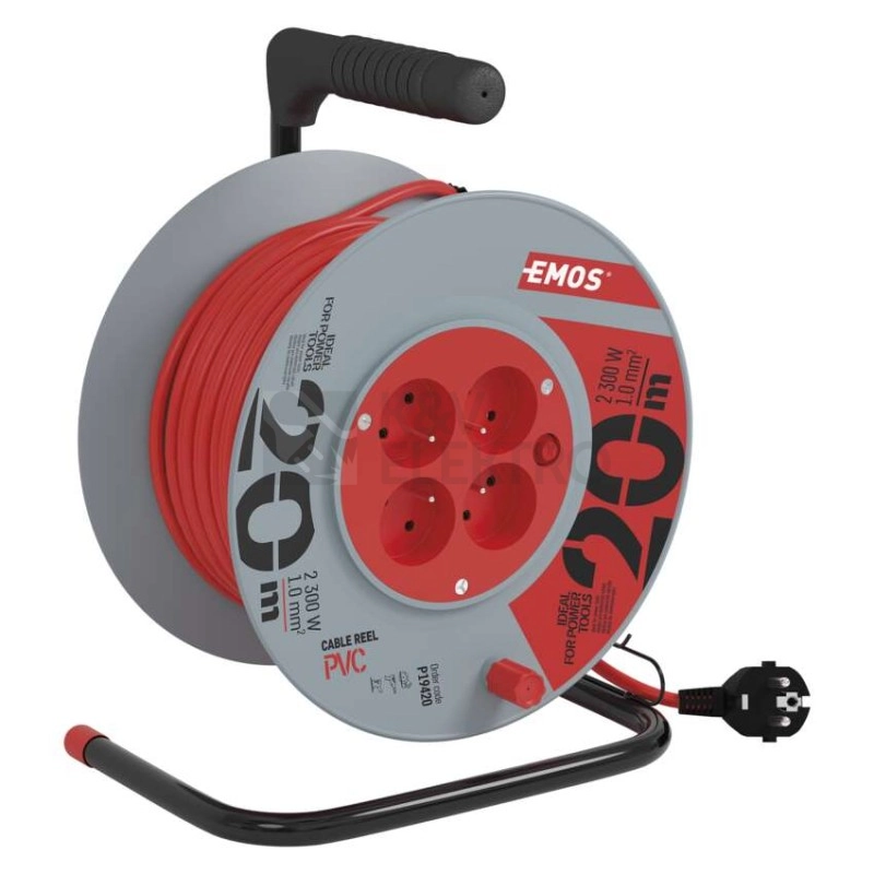 Obrázek produktu PVC prodlužovací kabel na bubnu 4zásuvky 20m EMOS P19420 4