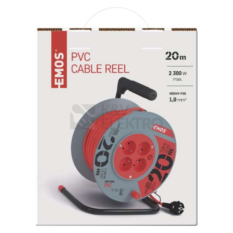 Obrázek produktu PVC prodlužovací kabel na bubnu 4zásuvky 20m EMOS P19420 5