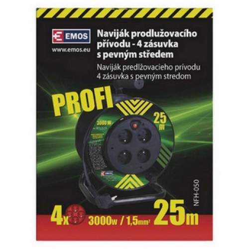 PVC kabel na bubnu s pevným středem 4zásuvky 25m EMOS P19425P (obrázek 4)