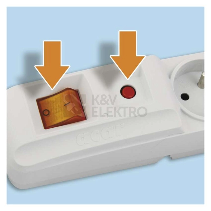 Obrázek produktu Prodlužovací kabel EMOS P53873 s přepěťovou ochranou 1,5m/5zásuvek šedá 1909050301 11