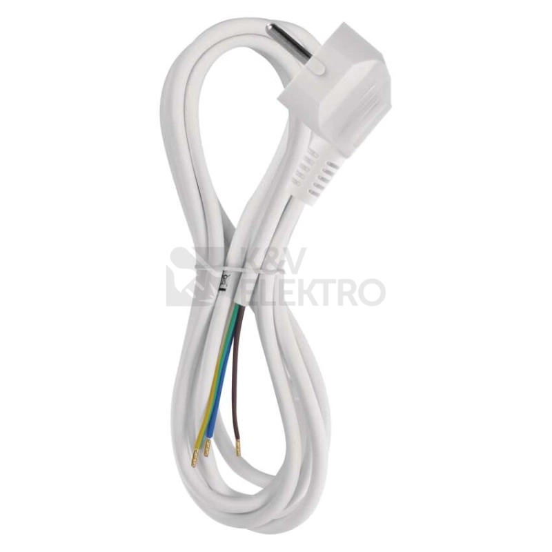 Obrázek produktu Flexo šňůra EMOS S14372 PVC 3x0,75mm2 2m bílá 2