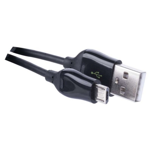 Levně USB kabel EMOS 2.0 A/M - micro B/M 1m černý, Quick Charge SM7004B