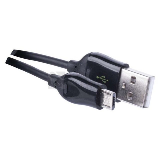 Obrázek produktu USB kabel EMOS 2.0 A/M - micro B/M 1m černý, Quick Charge SM7004B 0