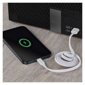 Kabel USB/Lightning iPhone EMOS SM7013W 2.0 A/M - i16P/M 1m bílý (obrázek 9)