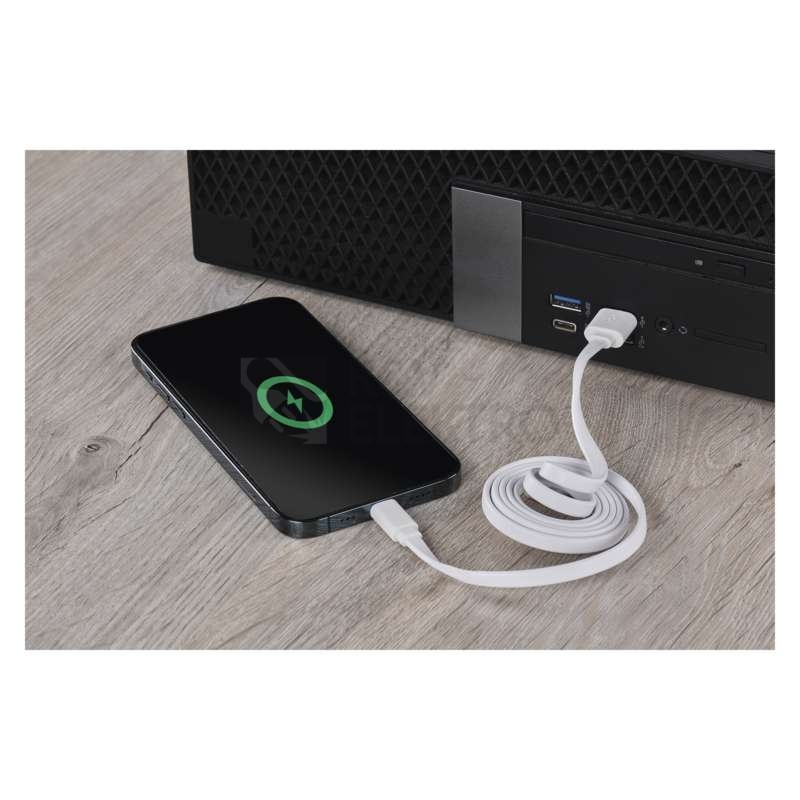 Obrázek produktu  Kabel USB/Lightning iPhone EMOS SM7013W 2.0 A/M - i16P/M 1m bílý 4