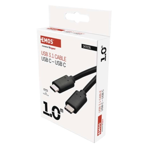 Kabel USB-C EMOS 3.1 C/M - USB 3.1 C/M 1m černý SM7022BL (obrázek 4)