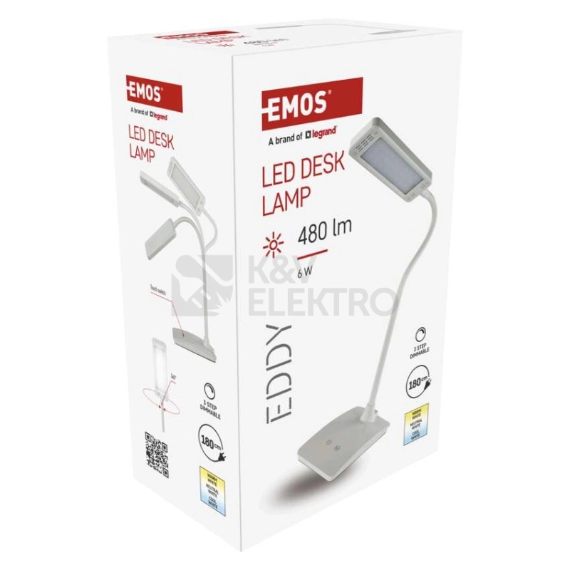 Obrázek produktu LED stolní lampa EDDY bílá EMOS Z7599W 4