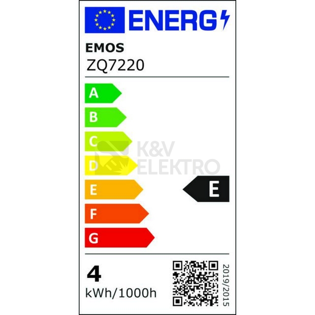 Obrázek produktu LED žárovka E14 EMOS Classic R50 4W (39W) teplá bílá (2700K) ZQ7220 4