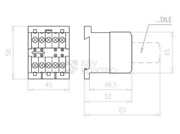 Obrázek produktu Ministykač EATON DILEM-10-G-EA(24VDC) 1Z 24V 1