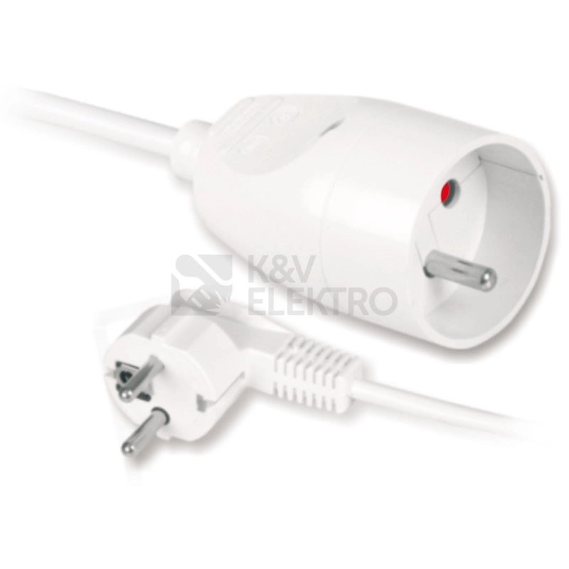 Obrázek produktu Prodlužovací kabel JONEX PS-171-3M 3m/1zásuvka bílá 0