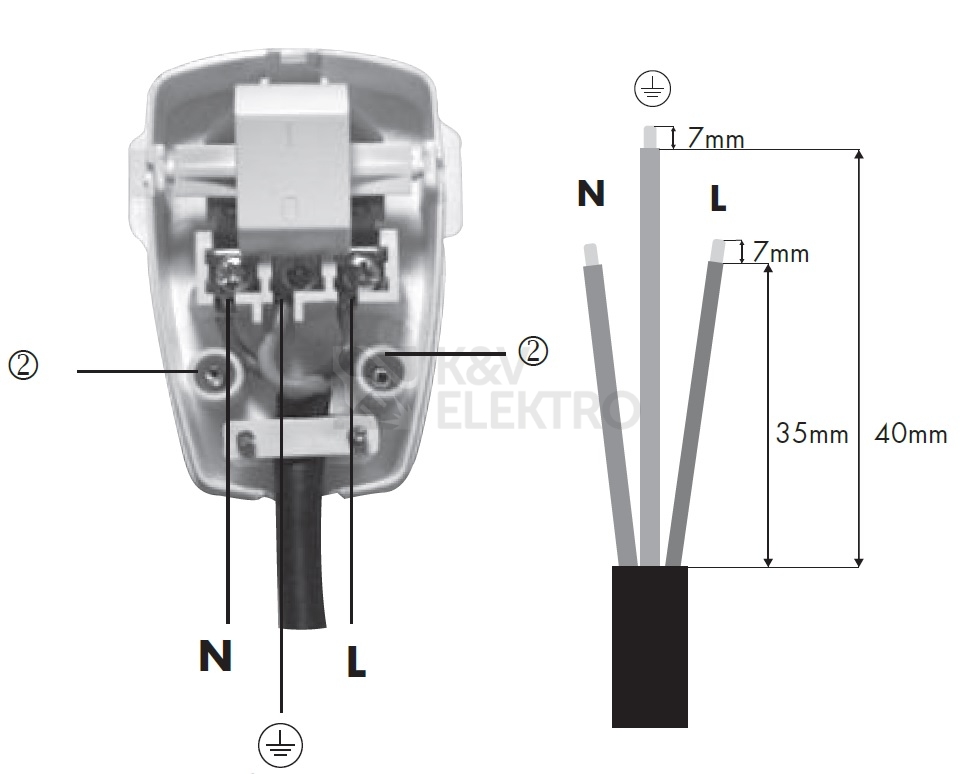 Obrázek produktu Vidlice s vypínačem 250V/16A EMP100SW 5121008 2