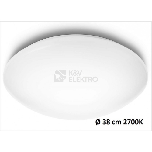 Nástěnné a stropní LED svítidlo Philips Suede 31802/31/EO průměr 38cm 2700K teplá bílá