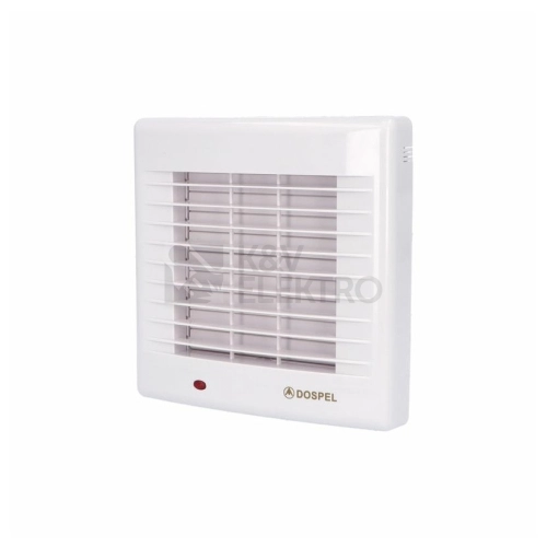 Axiální koupelnový ventilátor s automatickou žaluzií a časovým doběhem DOSPEL POLO 4/AŽ/WC 1020010