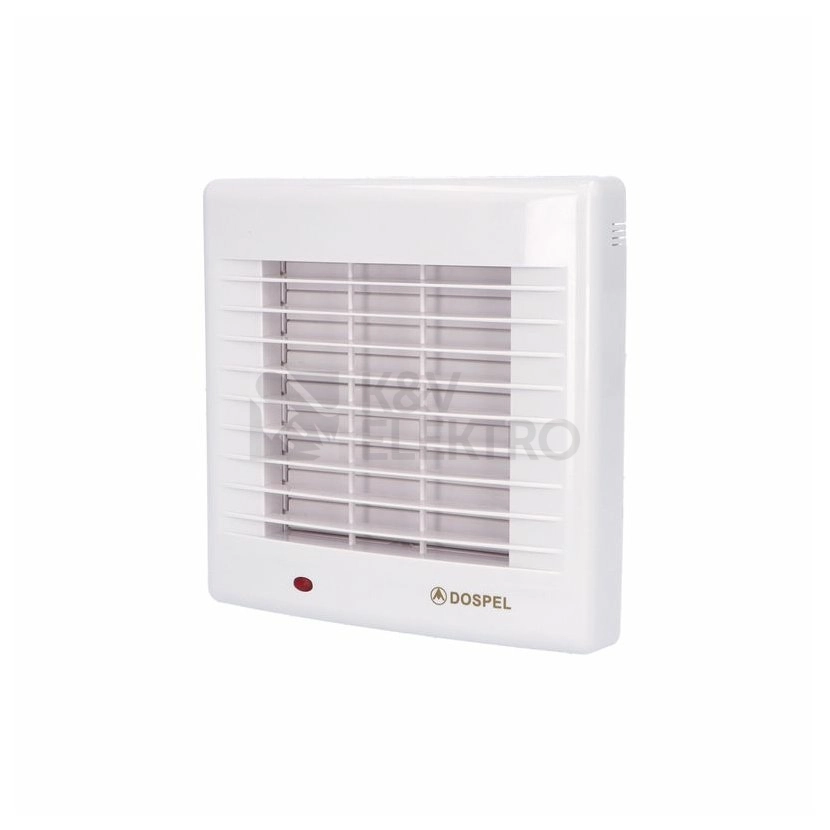 Obrázek produktu Axiální koupelnový ventilátor s automatickou žaluzií a časovým doběhem DOSPEL POLO 4/AŽ/WC 1020010 0