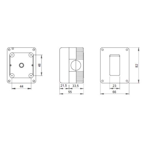 Gewiss 27 Combi vypínač č.1 16A IP40 šedá GW27801