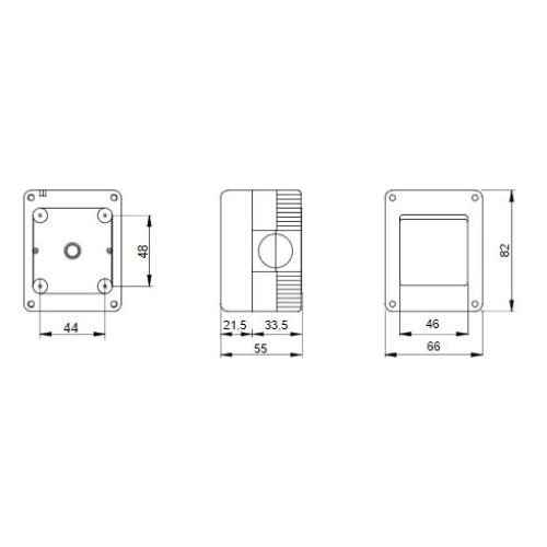 Gewiss 27 Combi zásuvka IP40 šedá GW27815