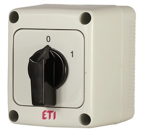 Vačkový spínač ETI CS 25 10 PN 25A/3P 0/1 černá páčka 004773165 (obrázek 4)