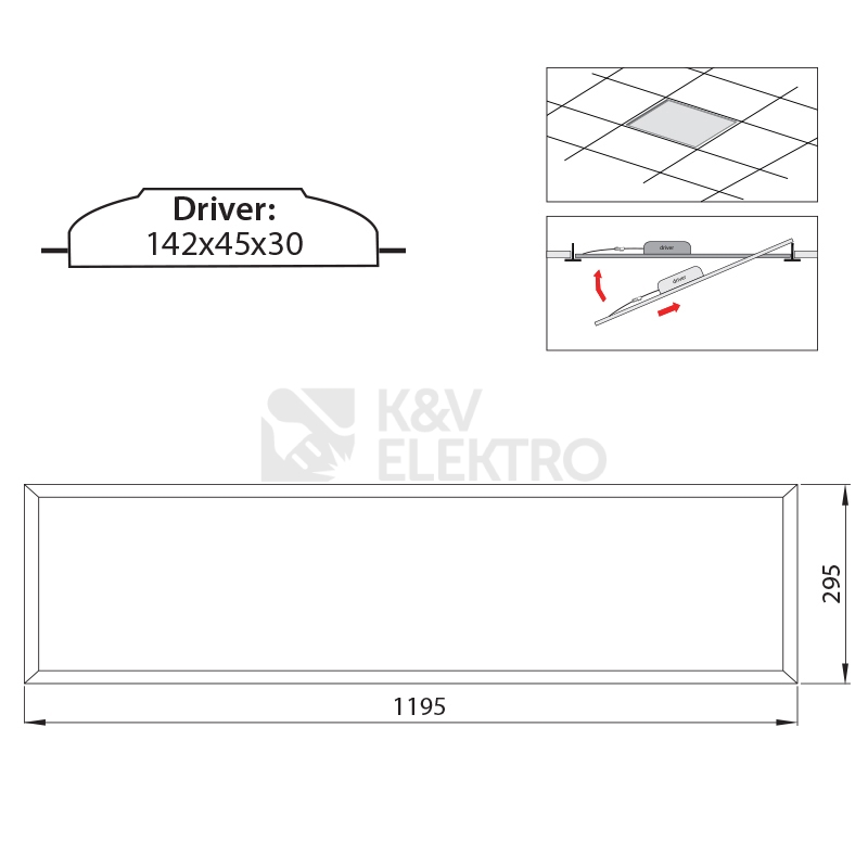 Obrázek produktu LED panel McLED Office 12030 36W 4000K neutrální bílá, stříbrné ML-413.133.32.0 8