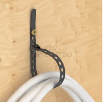 Obrázek produktu Stahovací pásky otevíratelné Kabel-Fixx 200x10 R černé PA 6.6 (bal.=100ks) 1794010 2