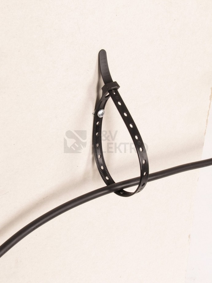 Obrázek produktu Stahovací pásky otevíratelné Kabel-Fixx 200x10 R černé PA 6.6 (bal.=100ks) 1794010 5