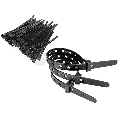 Obrázek produktu Stahovací pásky otevíratelné Kabel-Fixx 385x10 R černé PA 6.6 (bal.=100ks) 1794030 1