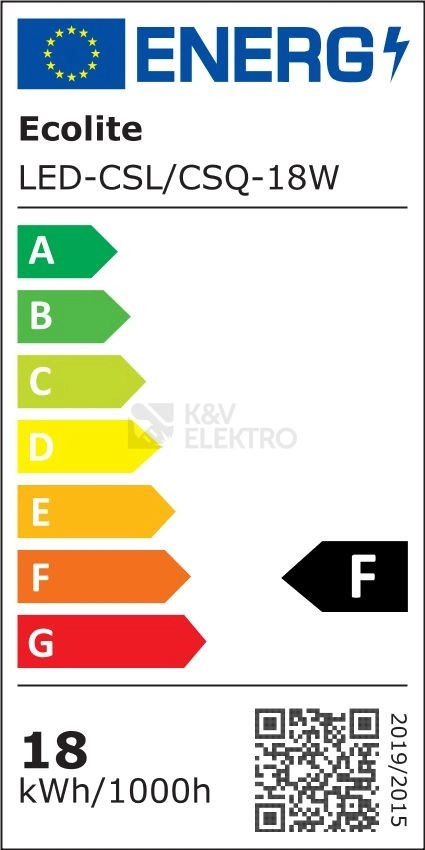 Obrázek produktu LED svítidlo Ecolite LADA LED-CSL-18W/27/CHR 18W 2700K teplá bílá 2