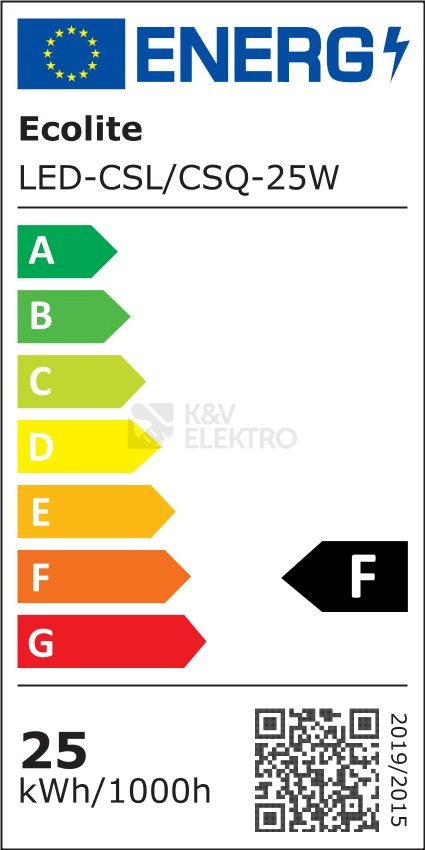 Obrázek produktu LED svítidlo Ecolite RAFA LED-CSQ-25W/27/CHR 25W 2700K teplá bílá 2