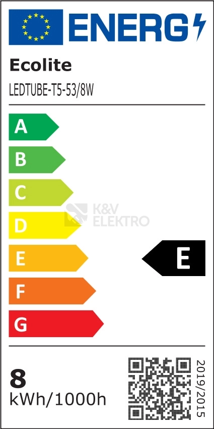 Obrázek produktu LED trubice zářivka Ecolite LEDTUBE-T5-53/8W/4100/C 53,1cm G5 8W 4100K (neutrální bílá) 1