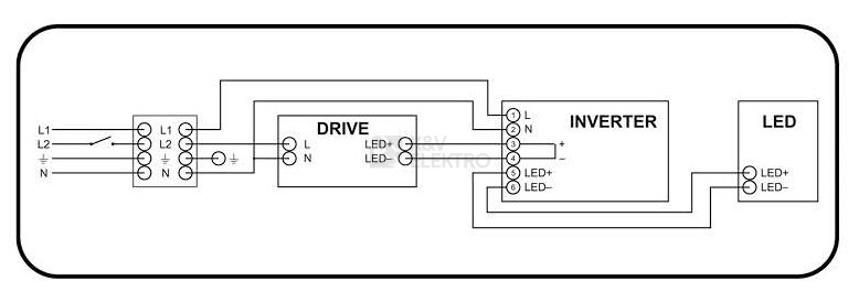 Obrázek produktu Nouzový modul k LED svítidlům 3-56W Ecolite EMERGENCY TL390X-LED-EM 1