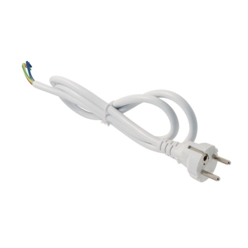 Flexo šňůra 3m AK 863255-3-1/3 H05VV-F 3x2,5 bílá přímá vidlice