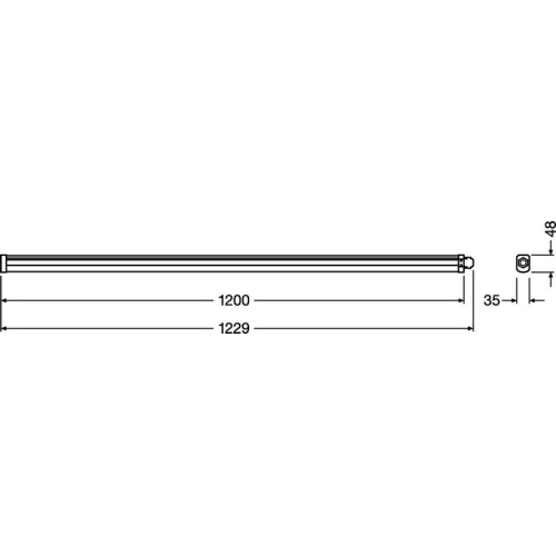 Zářivka LEDVANCE Damp Proof Slim Value 1200mm 36W/6500K studená bílá IP65 (obrázek 6)