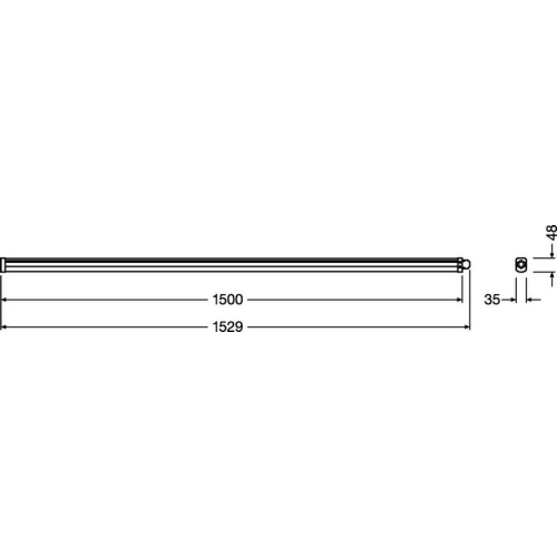Zářivka LEDVANCE Damp Proof Slim Value 1500mm 50W/6500K studená bílá IP65 (obrázek 6)