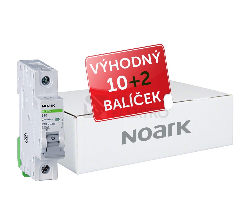 Obrázek produktu Jistič Noark Ex9BN 1P B10 balíček 10+2 0