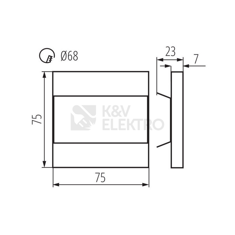 Obrázek produktu Orientační svítidlo 12V Kanlux TERRA LED P68 WW CZ teplá bílá 27083 1
