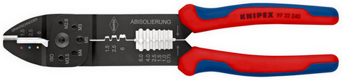 Lisovací/krimpovací kleště Knipex 97 22 240 na oka, spojky a fastony