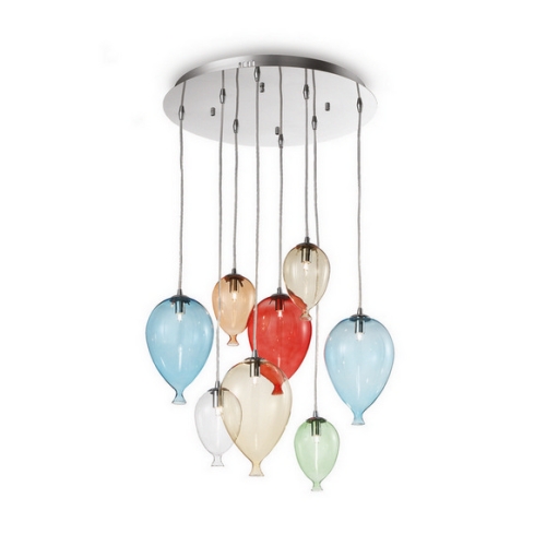 Dětské závěsné svítidlo Ideal LUX Clown 8x40W G9 100944